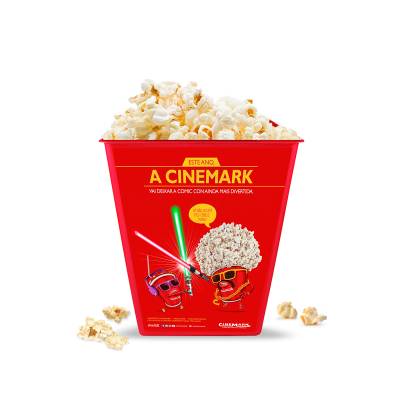 Balde de Pipoca  Retangular Personalizada