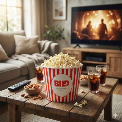 Balde de Pipoca 1 Litros In Mold Label para Brindes