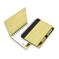 Bloco de Anotações em Bambu com Pauta Personalizado