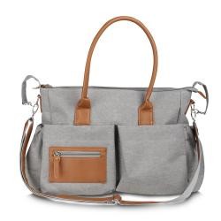 Bolsa Multifuncional Em Poliéster e Couro Sintético Personalizada