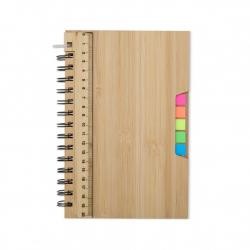Caderno A5 Capa Dura de Bambu Personalizado