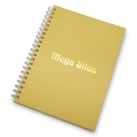 Caderno Com Capa Dura e Acabamento Escovado Personalizado