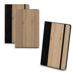 Caderno de Anotações Capa de Bambu Personalizado