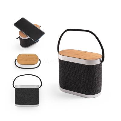 Caixa de Som Bluetooth com Carregador Wireless Personalizada