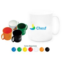 Caneca Plástica Redonda 400ml Personalizada