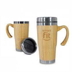 Caneca Térmica de Bambu 500ml Personalizada
