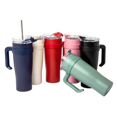 Caneca Térmica Inox 1,2L com Canudo Personalizada
