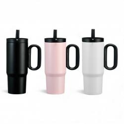 Caneca Térmica Inox 750ml Com Canudo Personalizada