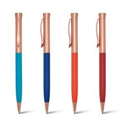 Caneta de Metal Com Detalhes Dourados Personalizada
