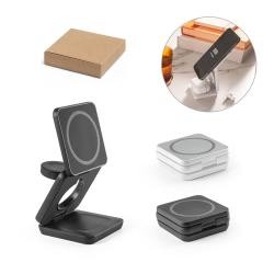 Carregador Magnético Wireless Dobrável 3 Em 1 Personalizado