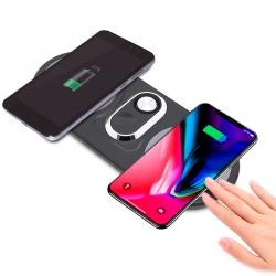 Carregador Wireless Para Celular e Smartwatch Personalizado