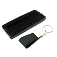 Chaveiro de Metal com Alça em Couro Sintético Personalizado
