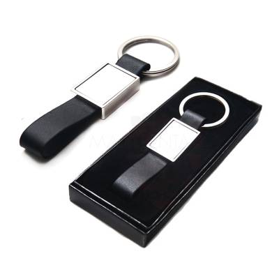 Chaveiro de Metal com Couro Sintético Personalizado