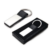 Chaveiro de Metal e Couro Personalizado