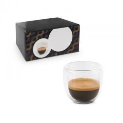 Conjunto de Copos de Café Parede Dupla Personalizado