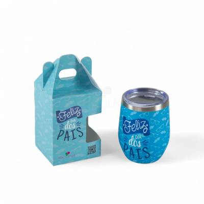 Copo térmico de 320ml Personalizado com Gravação UV 360°