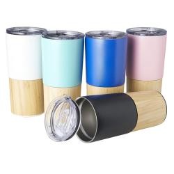 Copo Térmico Inox Com Bambu 560ml Personalizado