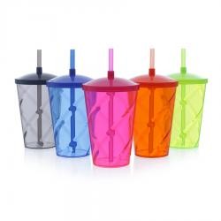 Copo Twister 750ml com Tampa e Canudo Personalizado