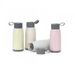 Garrafa de Vidro 350ml Com Revestimento Plástico Personalizada