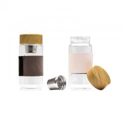 Garrafa de Vidro Borossilicato 400ml Com Infusor Personalizada