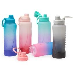 Garrafa Plástica 1,1 Litro Com Base de Silicone Personalizada