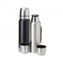 Garrafa Térmica Inox 1l Com Alça e 2 Copos Personalizada