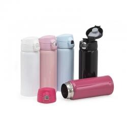 Garrafa Térmica Inox 400ml Com Trava Personalizada