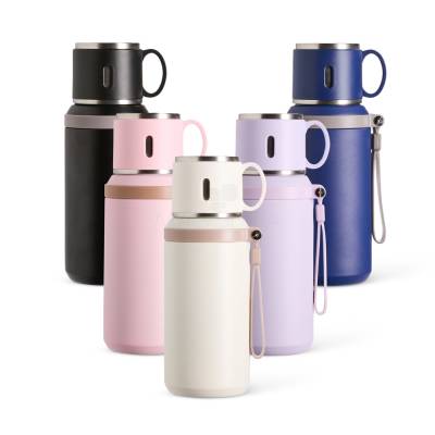 Garrafa Térmica Inox 600ml com Infusor Personalizada