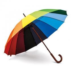 Guarda-Chuva Automático com Cabo de Madeira Personalizado