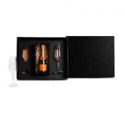 Jogo de Taças de Vidro Para Champagne 186ml Com Suporte Para Garrafa Baby Personalizado