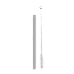 Kit Canudo de Aço Inox Com Escova Personalizado