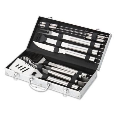 Kit Churrasco 10 Peças em Maleta de Alumínio Personalizado