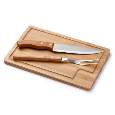 Kit Churrasco 3 Peças com Tábua Personalizado