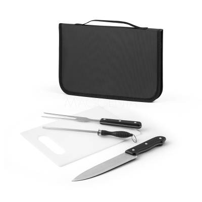Kit Churrasco 4 Peças com Estojo Personalizado