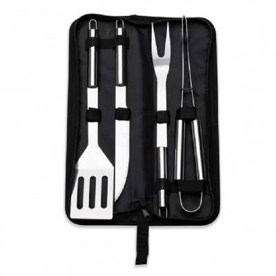 Kit Churrasco 4 Peças em Estojo Personalizado