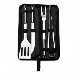 Kit Churrasco 4 Peças Em Estojo Personalizado