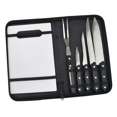 Kit Churrasco 6 Peças com Tábua Personalizado