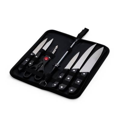 Kit Churrasco 7 Peças em Inox Personalizado