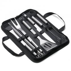 Kit Churrasco 9 Peças Em Estojo Personalizado