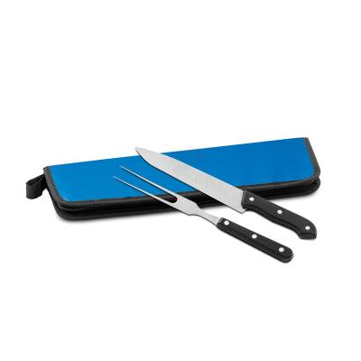 Kit Churrasco com Faca e Garfo Inox Personalizado