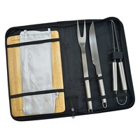 Kit Churrasco Com Tábua e Avental Personalizado