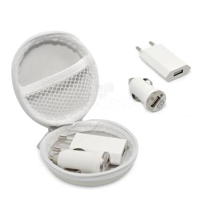 Kit com Carregadores Para Brinde Promocional