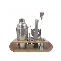 Kit Coqueteleira 9 Peças em Inox Personalizado