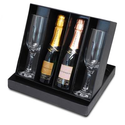 Kit Espumante Chandon com Taças Personalizado