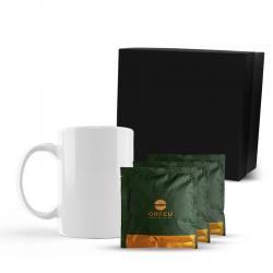 Kit Gourmet Com Caneca de Porcelana Personalizado