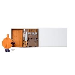 Kit Queijo, Churrasco e Vinho 11 Peças Personalizado