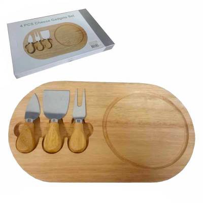 Kit Queijo 4 Peças em Madeira Personalizado