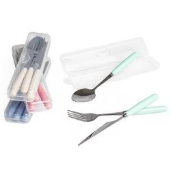 Kit Talheres 3 Peças Com Estojo Personalizado