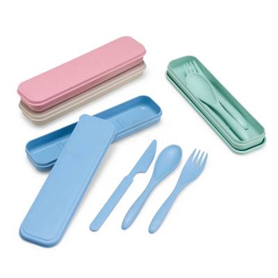 Kit Talheres 3 Peças Palha de Trigo Personalizado