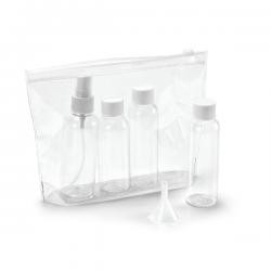 Kit Viagem 5 Peças com Frascos 65ml e 60ml Personalizado